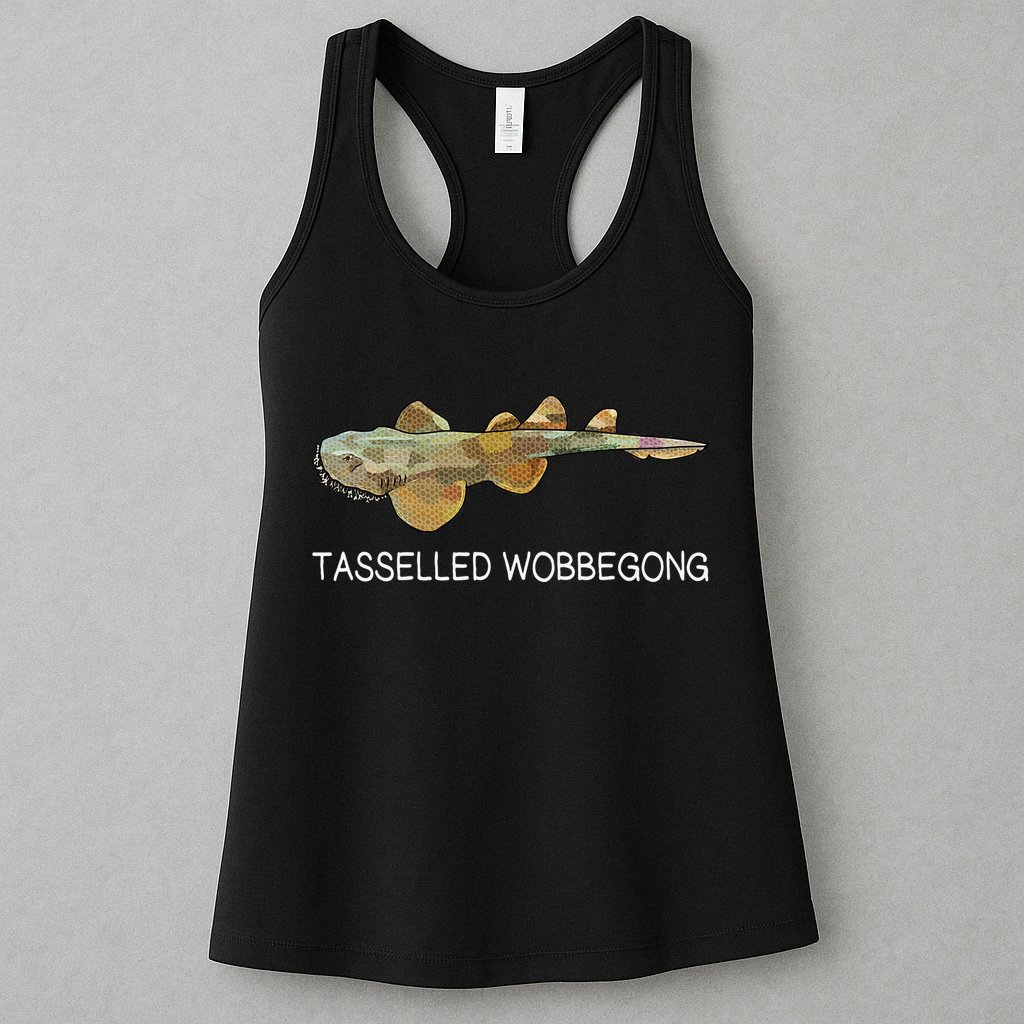 Tasselled Wobbegong Shark Lover Womens Tank Top