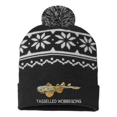 Tasselled Wobbegong Shark Lover USA-Made Snowflake Beanie