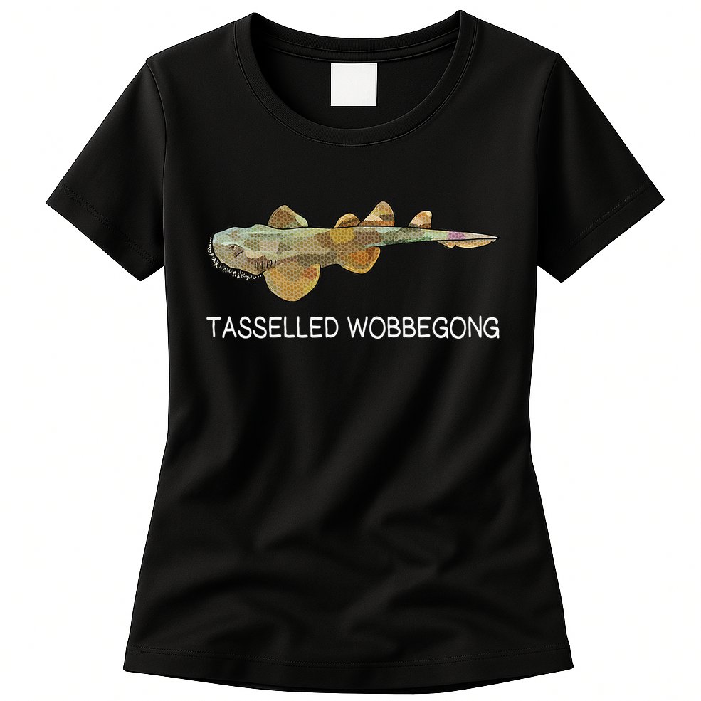 Tasselled Wobbegong Shark Lover Womens T-Shirt