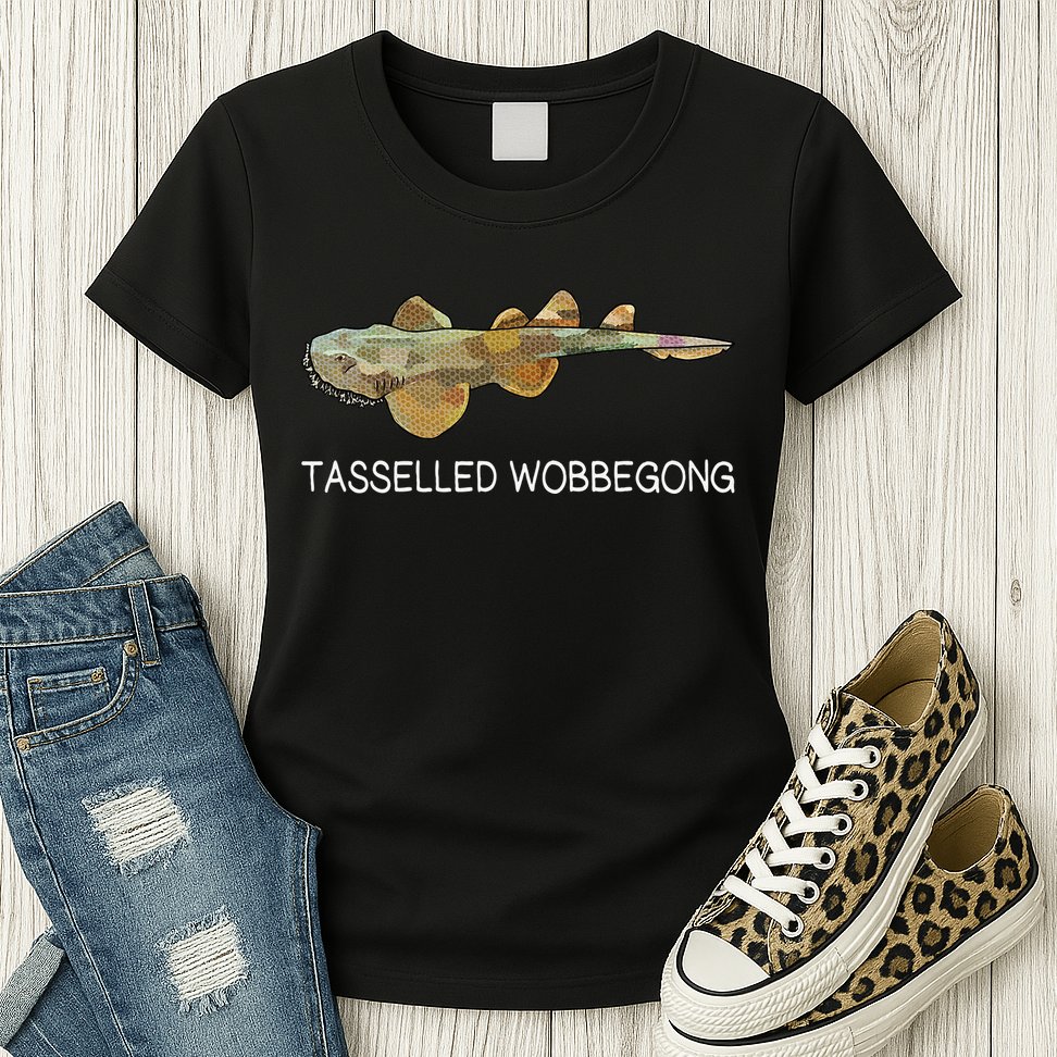 Tasselled Wobbegong Shark Lover Womens T-Shirt