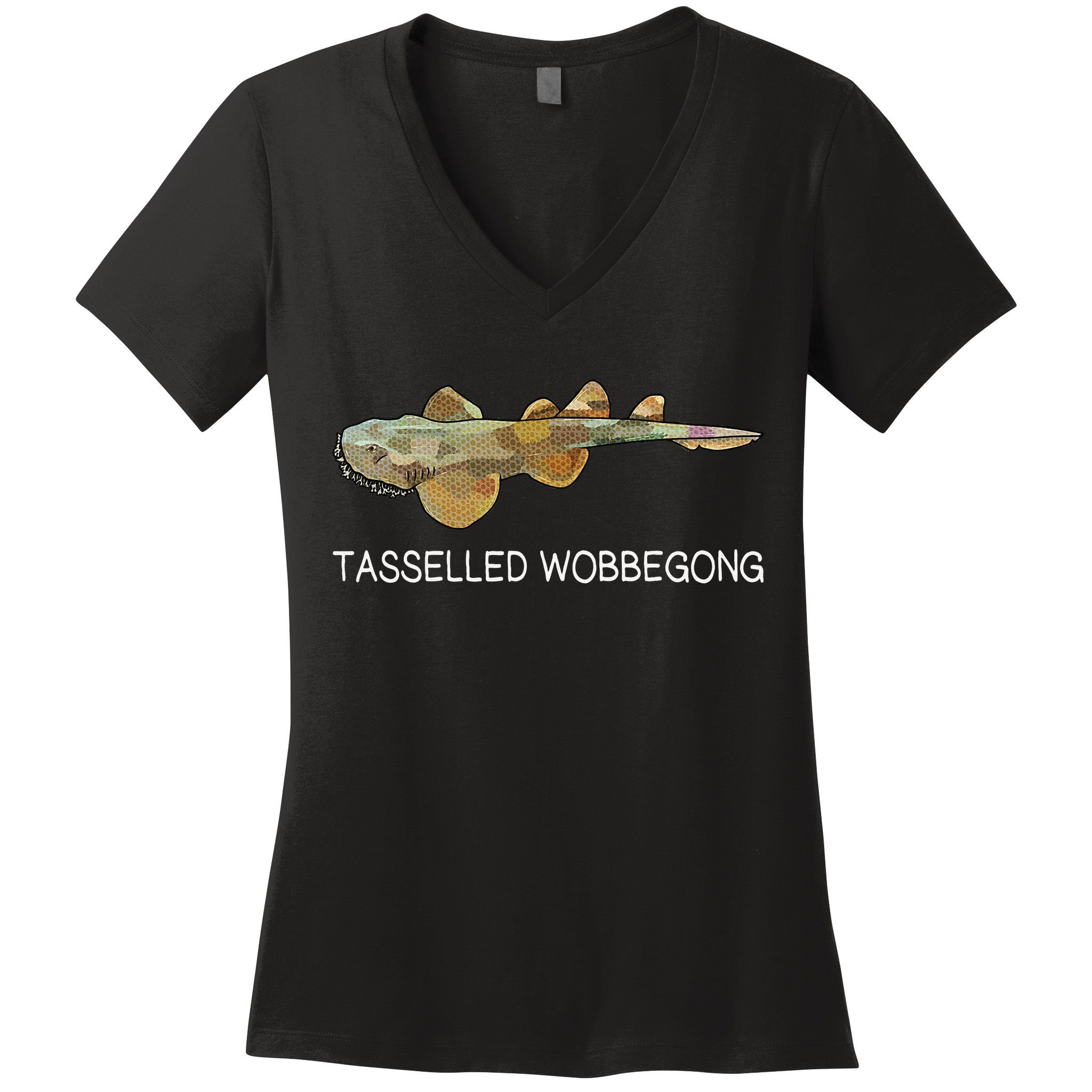 Tasselled Wobbegong Shark Lover Women's V-Neck T-Shirt