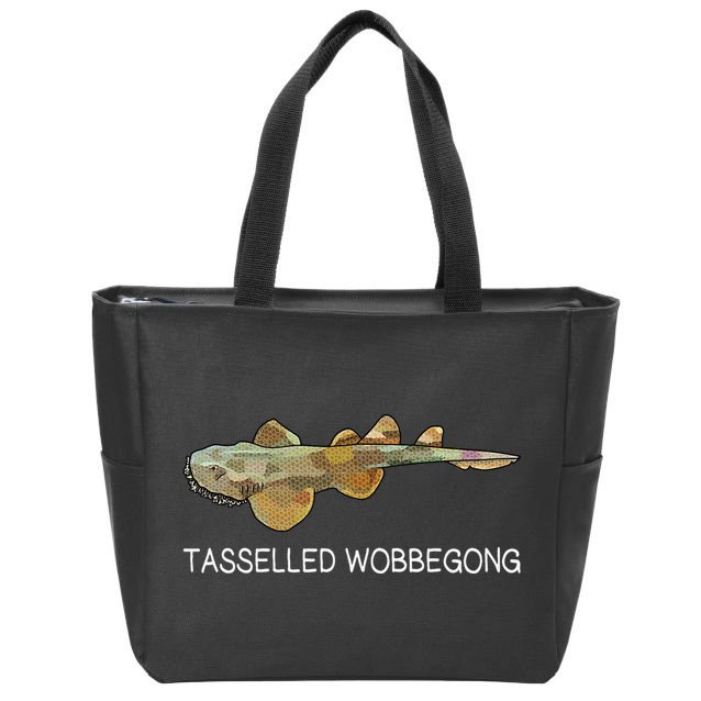Tasselled Wobbegong Shark Lover Zip Tote Bag
