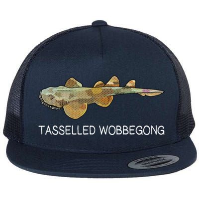 Tasselled Wobbegong Shark Lover Flat Bill Trucker Hat