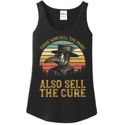 Those Who Sell The Panic Also Sell The C.U.R.E Anti Government Ladies Essential Tank