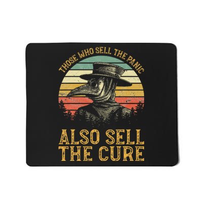 Those Who Sell The Panic Also Sell The C.U.R.E Anti Government Mousepad