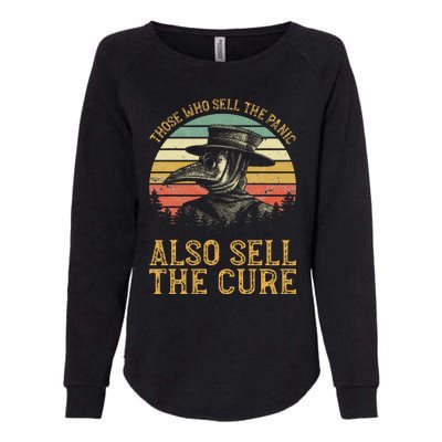 Those Who Sell The Panic Also Sell The C.U.R.E Anti Government Womens California Wash Sweatshirt