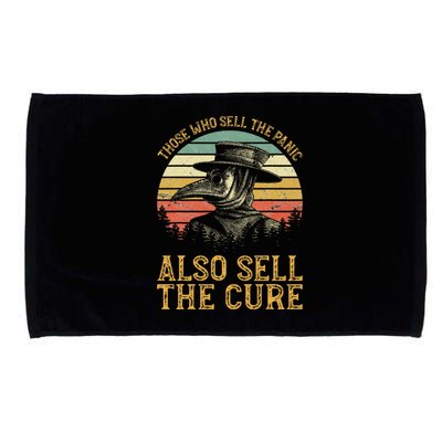 Those Who Sell The Panic Also Sell The C.U.R.E Anti Government Microfiber Hand Towel