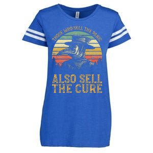 Those Who Sell The Panic Also Sell The C.U.R.E Anti Government Enza Ladies Jersey Football T-Shirt