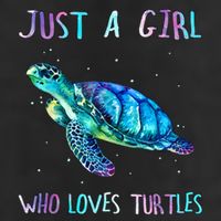 Turtle Watercolor Sea Ocean Just A Girl Who Loves Turtles Hat