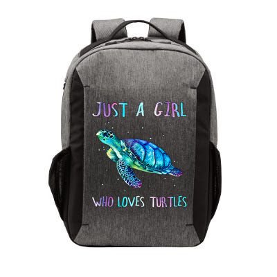 Turtle Watercolor Sea Ocean Just A Girl Who Loves Turtles Vector Backpack