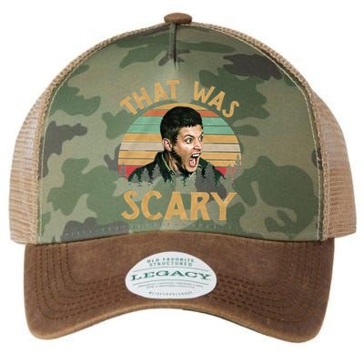 That Was Scary Dean Winchester Meme Funny Legacy Tie Dye Trucker Hat