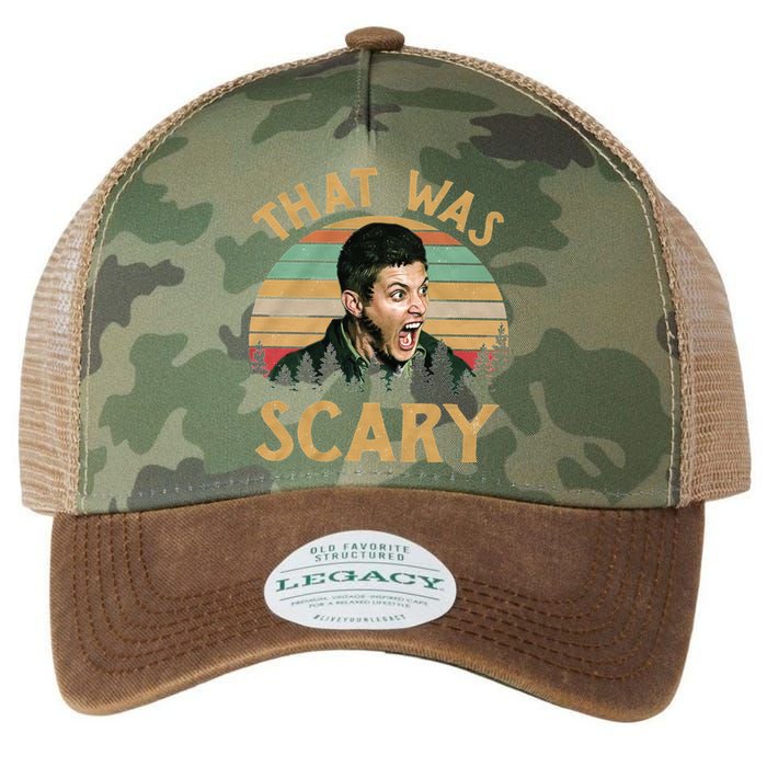 That Was Scary Dean Winchester Meme Funny Legacy Tie Dye Trucker Hat