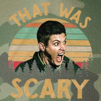 That Was Scary Dean Winchester Meme Funny Legacy Tie Dye Trucker Hat