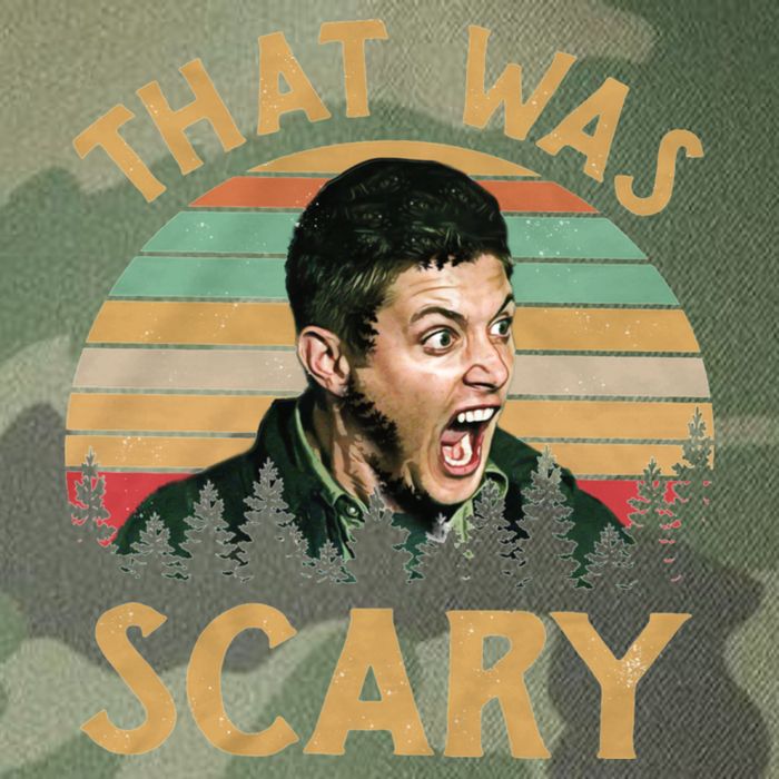 That Was Scary Dean Winchester Meme Funny Legacy Tie Dye Trucker Hat