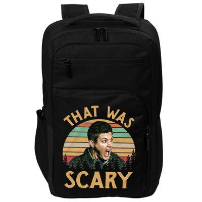 That Was Scary Dean Winchester Meme Funny Impact Tech Backpack