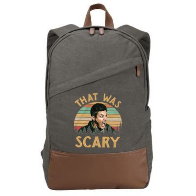 That Was Scary Dean Winchester Meme Funny Cotton Canvas Backpack