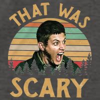 That Was Scary Dean Winchester Meme Funny Vector Backpack