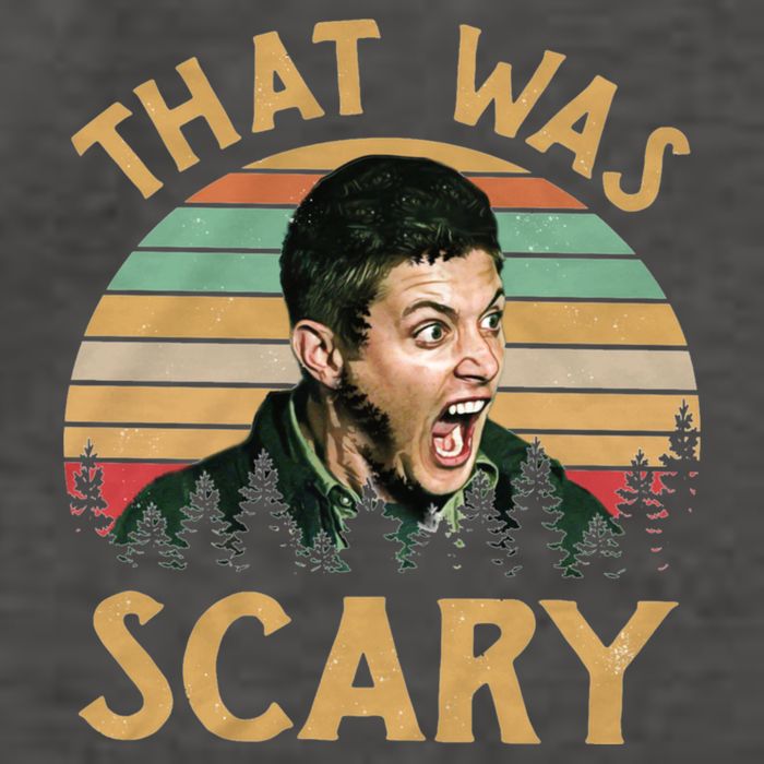 That Was Scary Dean Winchester Meme Funny Vector Backpack