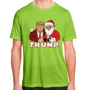 Trump With Santa Claus Funny Trump Christmas Adult ChromaSoft Performance T-Shirt