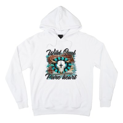 Turquoise Wild Soul Pure Heart Country Rodeo Cowgirl Western Hoodie