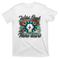 Turquoise Wild Soul Pure Heart Country Rodeo Cowgirl Western T-Shirt