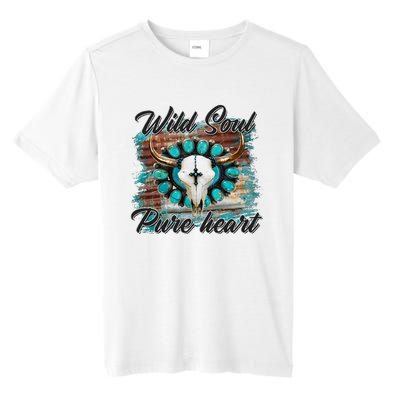 Turquoise Wild Soul Pure Heart Country Rodeo Cowgirl Western Tall Fusion ChromaSoft Performance T-Shirt