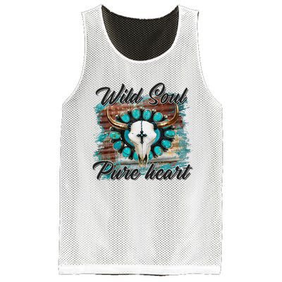 Turquoise Wild Soul Pure Heart Country Rodeo Cowgirl Western Mesh Reversible Basketball Jersey Tank