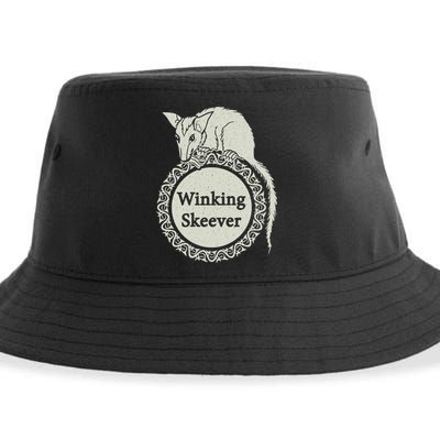 The Winking Skeever Premium Sustainable Bucket Hat