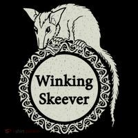 The Winking Skeever Premium Button