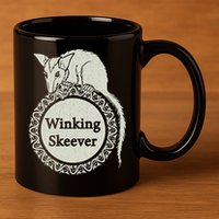 The Winking Skeever Premium 11oz C Handle Ceramic Mug