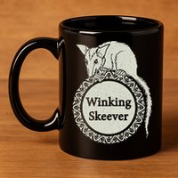 The Winking Skeever Premium 11oz C Handle Ceramic Mug