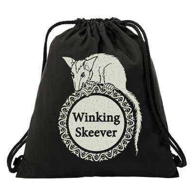 The Winking Skeever Premium Drawstring Bag