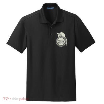 The Winking Skeever Premium Dry Zone Grid Polo