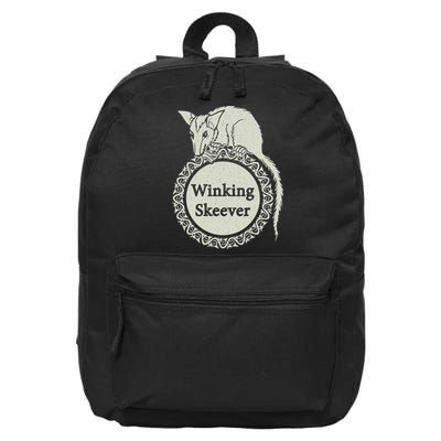 The Winking Skeever Premium 16 in Basic Backpack
