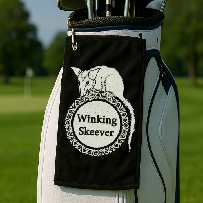 The Winking Skeever Premium Golf Towel