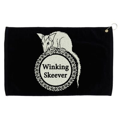 The Winking Skeever Premium Grommeted Golf Towel
