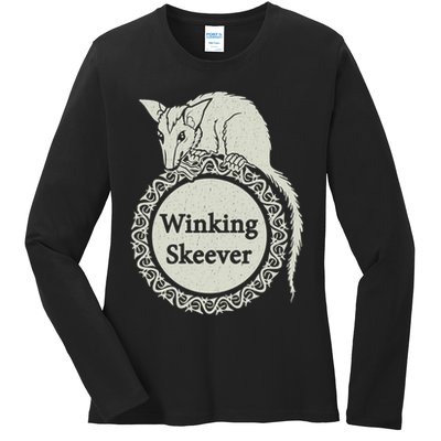The Winking Skeever Premium Ladies Long Sleeve Shirt