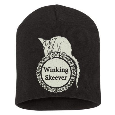 The Winking Skeever Premium Short Acrylic Beanie