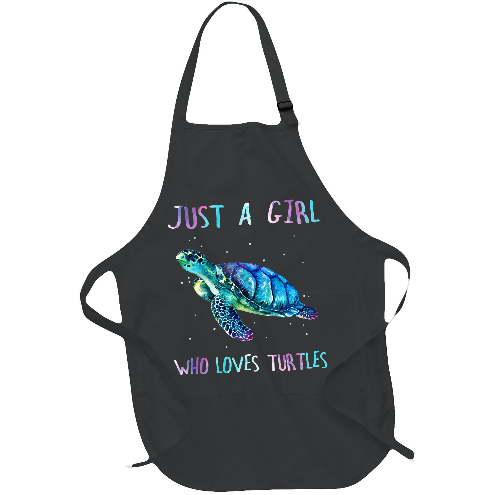 Turtle Watercolor Sea Ocean Just A Who Loves Turtles Apron