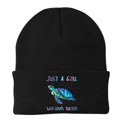 Turtle Watercolor Sea Ocean Just A Who Loves Turtles Beanie