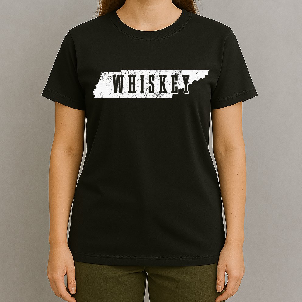 Tennessee Whiskey State Map Bourbon Whisky Vintage T-Shirt