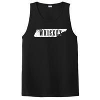 Tennessee Whiskey State Map Bourbon Whisky Vintage PosiCharge Competitor Tank