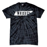 Tennessee Whiskey State Map Bourbon Whisky Vintage Tie-Dye T-Shirt