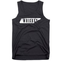 Tennessee Whiskey State Map Bourbon Whisky Vintage Tank Top