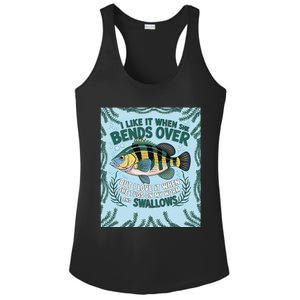 Tugging Worms & Swallowing Humor Ladies PosiCharge Competitor Racerback Tank