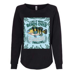 Tugging Worms & Swallowing Humor Womens California Wash Sweatshirt