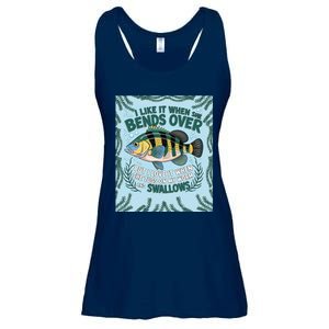 Tugging Worms & Swallowing Humor Ladies Essential Flowy Tank