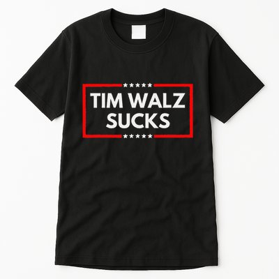 Tim Walz Sucks Funny Presidential Election 2024 Anti Liberal Tall T-Shirt