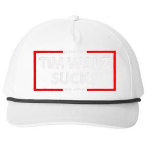 Tim Walz Sucks Funny Presidential Election 2024 Anti Liberal Snapback Five-Panel Rope Hat