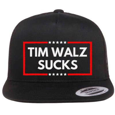 Tim Walz Sucks Funny Presidential Election 2024 Anti Liberal Flatbill Hat